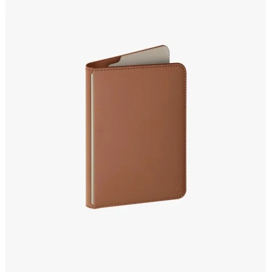 Uniq Belmont Passport Holder Tracker With Rfid-Blocking - Caramel (Caramel/Ivory)